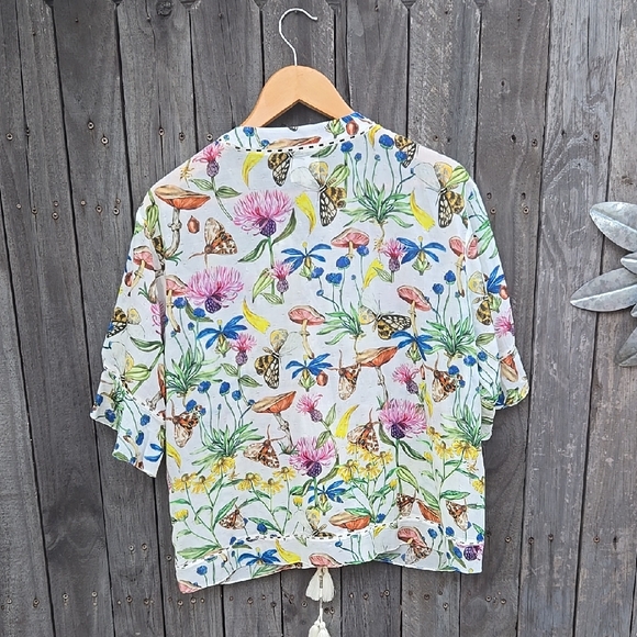 Tryb 212 By Anthropologie Flora & Fauna Blouse - Picture 7 of 8